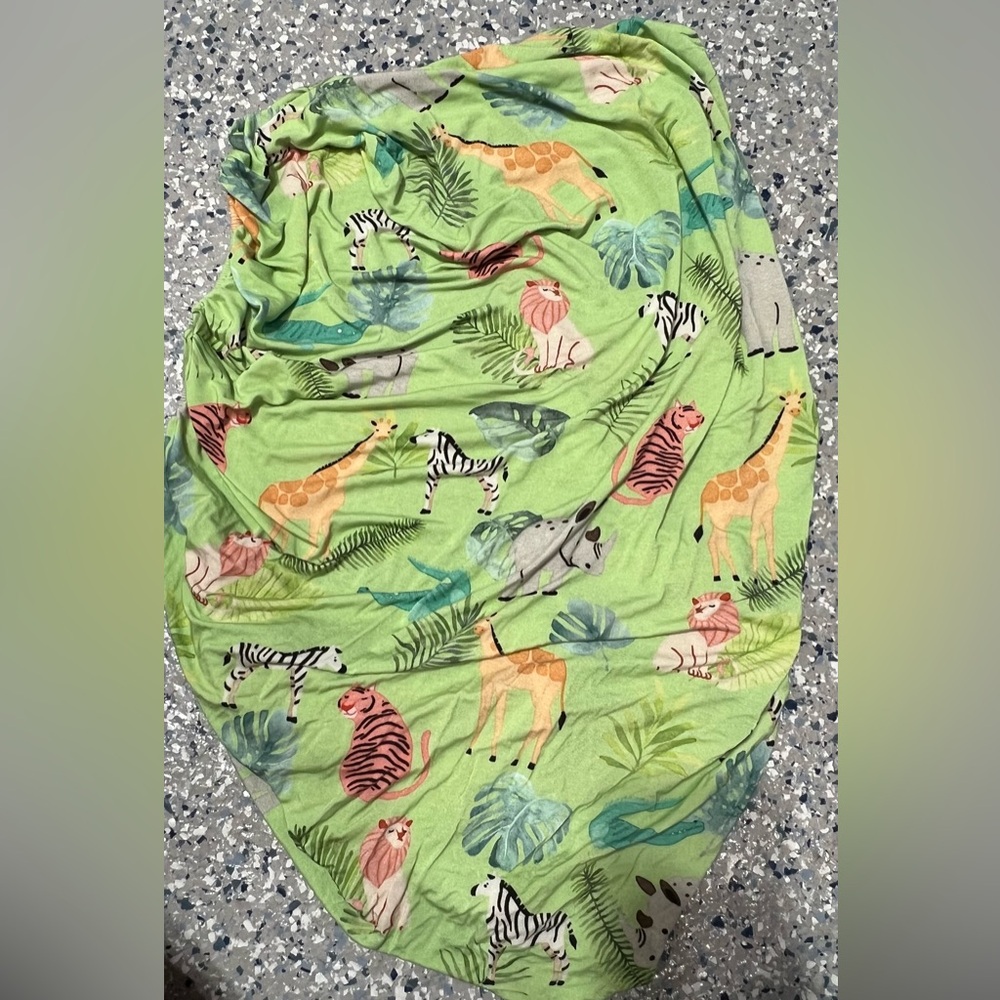 Posh Peanut Safari Animal Print bassinet sheet
